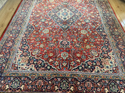 Vintage hand-knotted classic carpet 243 × 148 cm