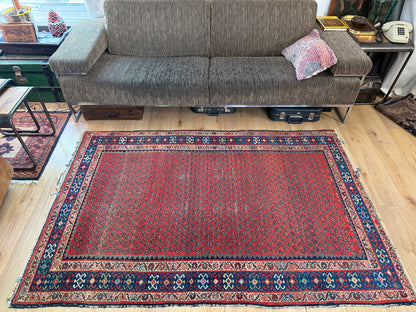 Handgeknoopt vintage tapijt – Zuidelijke Kaukasus – ca. 202 × 133 cm
