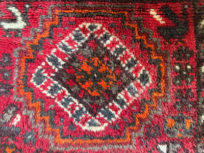 Handgeknoopt vintage Oosters tapijt – ca. 164 × 114 cm