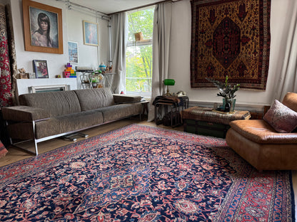 Handgeknoopt vintage tapijt – Klassiek Medaillon – ca. 367 × 265 cm