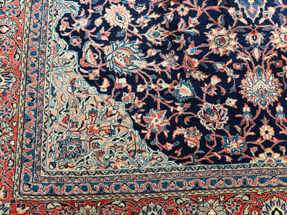 Handgeknoopt vintage tapijt – Klassiek Medaillon – ca. 367 × 265 cm