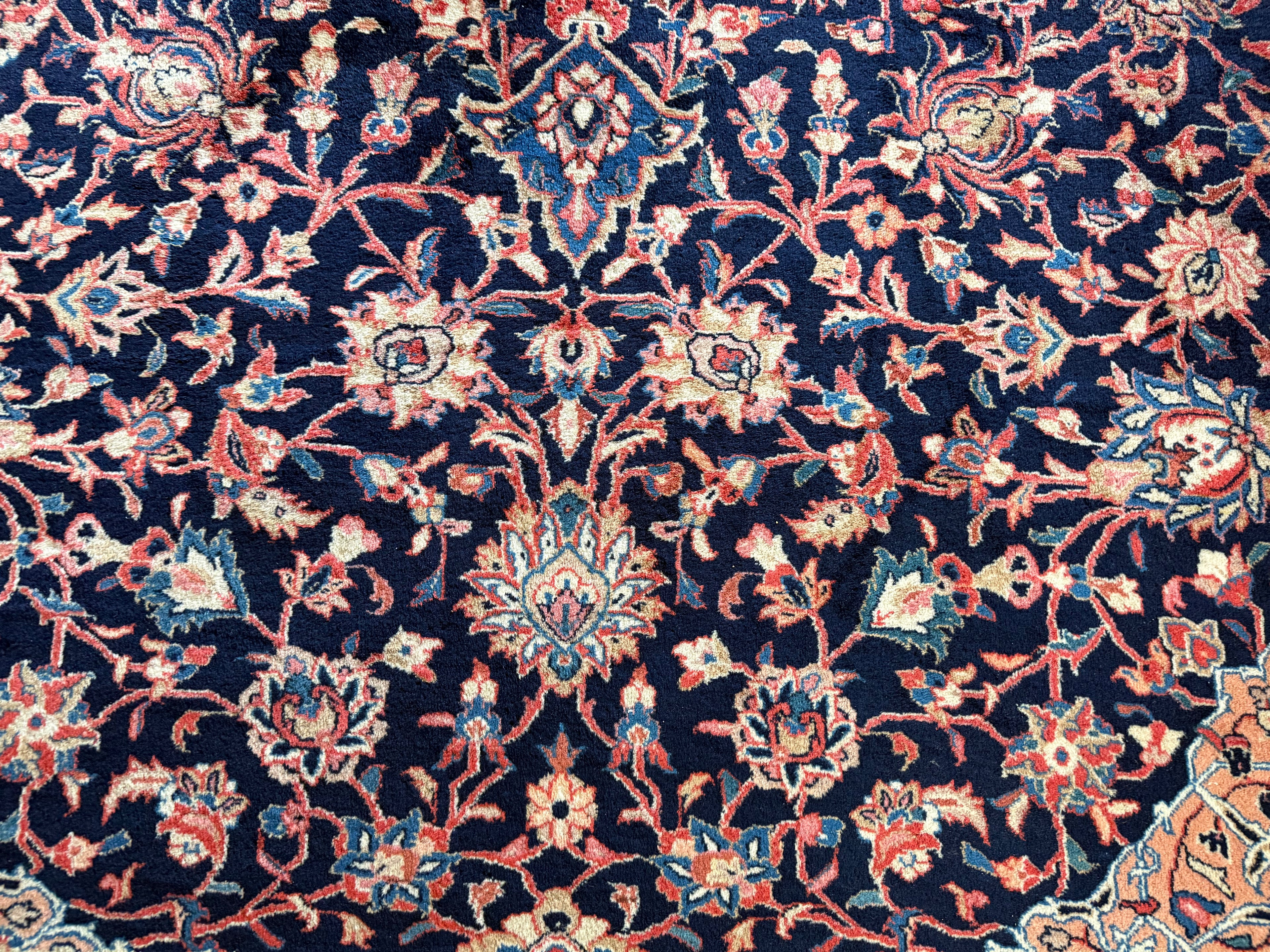 Handgeknoopt vintage tapijt – Klassiek Medaillon – ca. 367 × 265 cm
