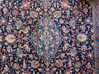 Handgeknoopt vintage tapijt – Klassiek Medaillon – ca. 367 × 265 cm