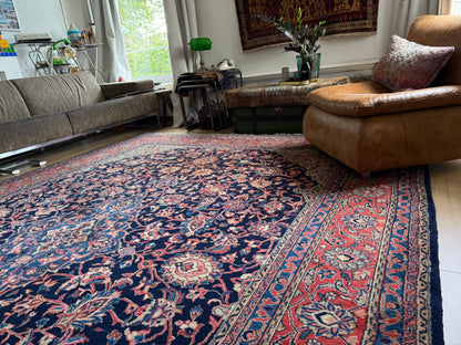 Handgeknoopt vintage tapijt – Klassiek Medaillon – ca. 367 × 265 cm