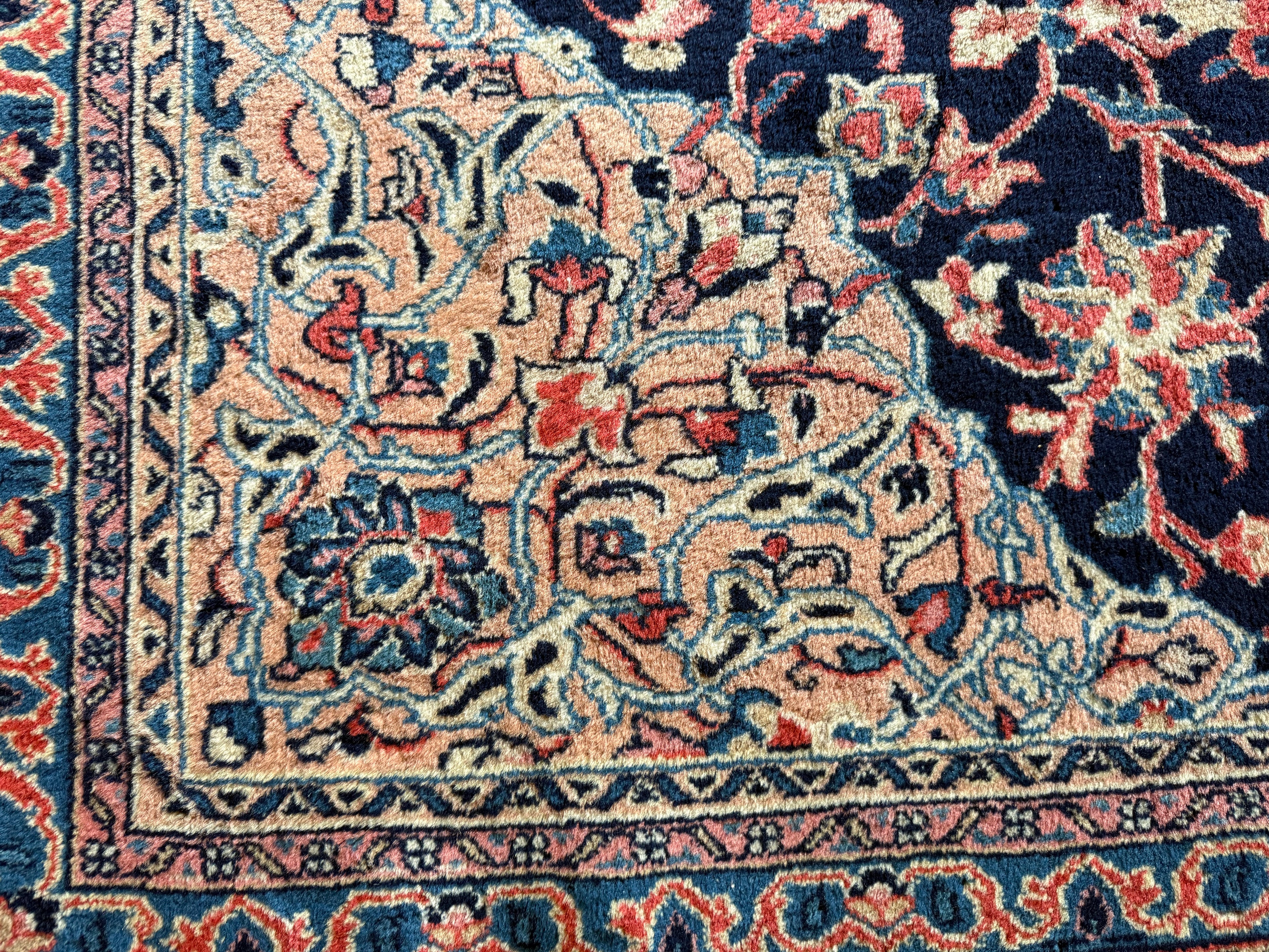 Handgeknoopt vintage tapijt – Klassiek Medaillon – ca. 367 × 265 cm