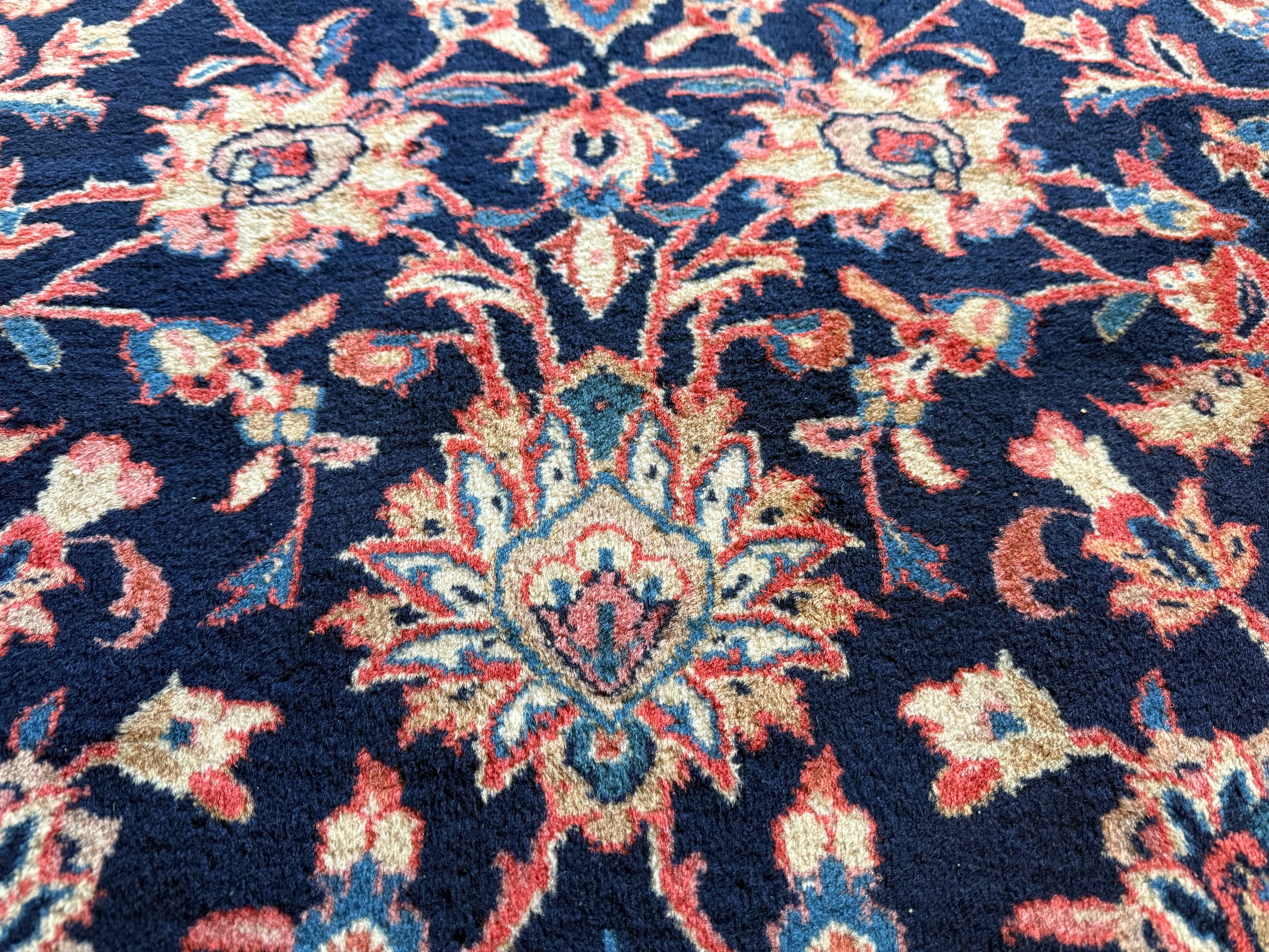 Handgeknoopt vintage tapijt – Klassiek Medaillon – ca. 367 × 265 cm