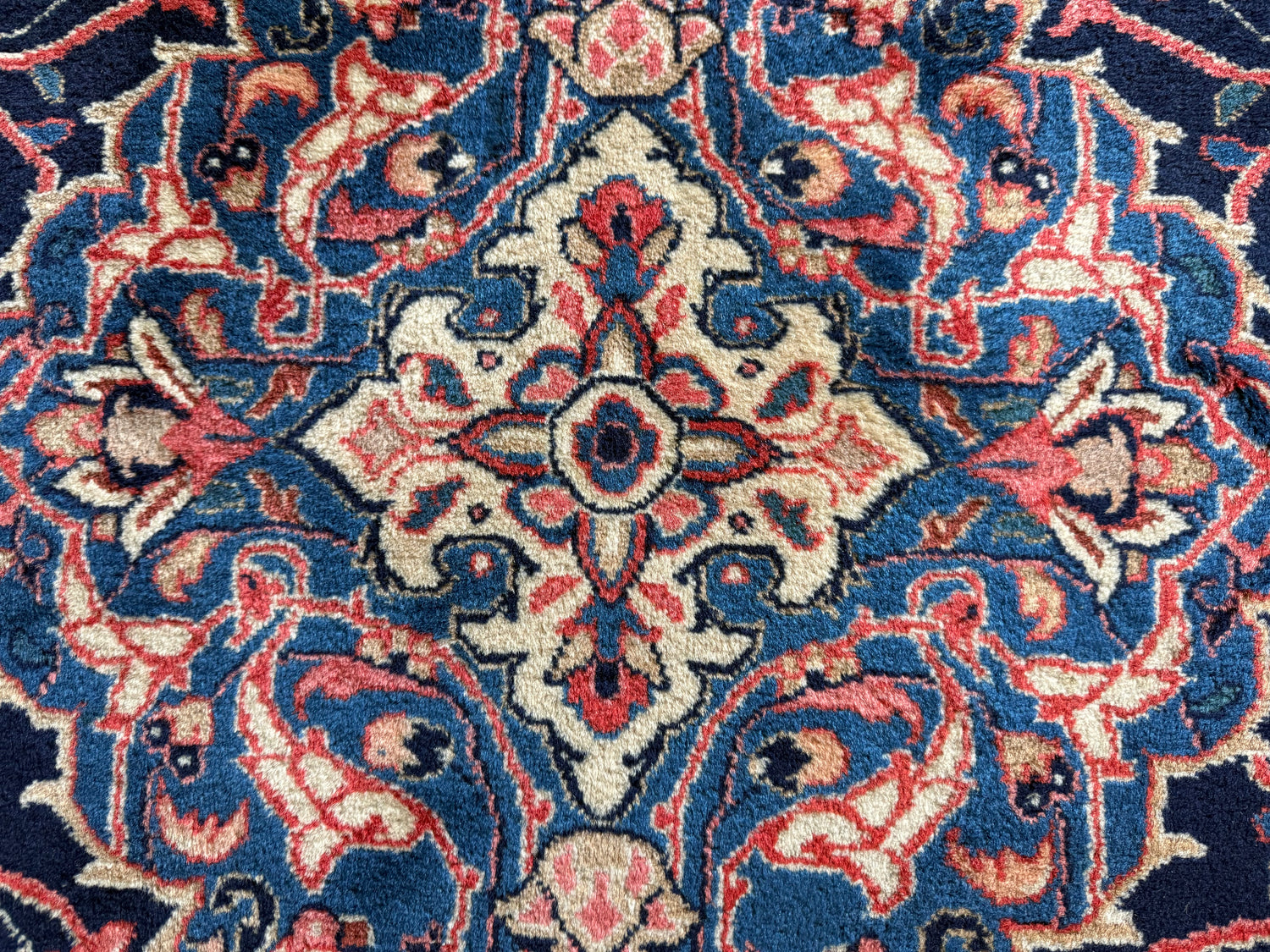 Handgeknoopt vintage tapijt – Klassiek Medaillon – ca. 367 × 265 cm