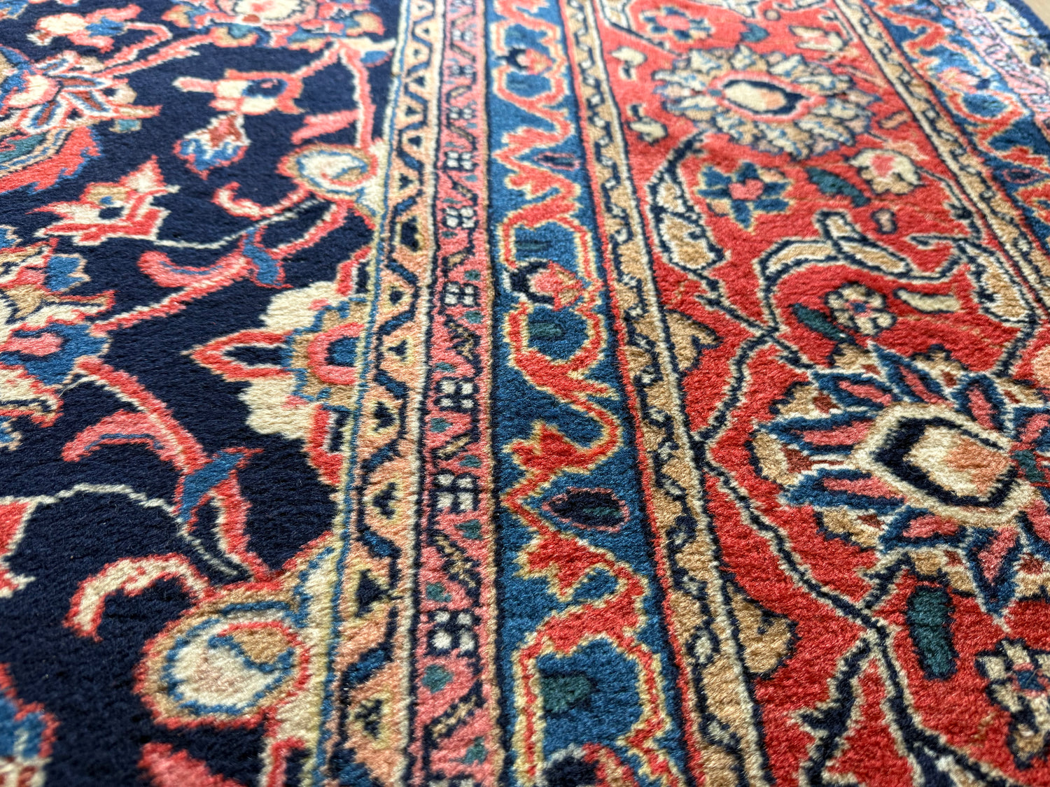 Handgeknoopt vintage tapijt – Klassiek Medaillon – ca. 367 × 265 cm