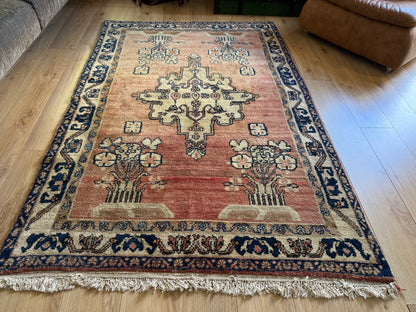 Handgeknoopt vintage tapijt – ca. 221 × 144 cm