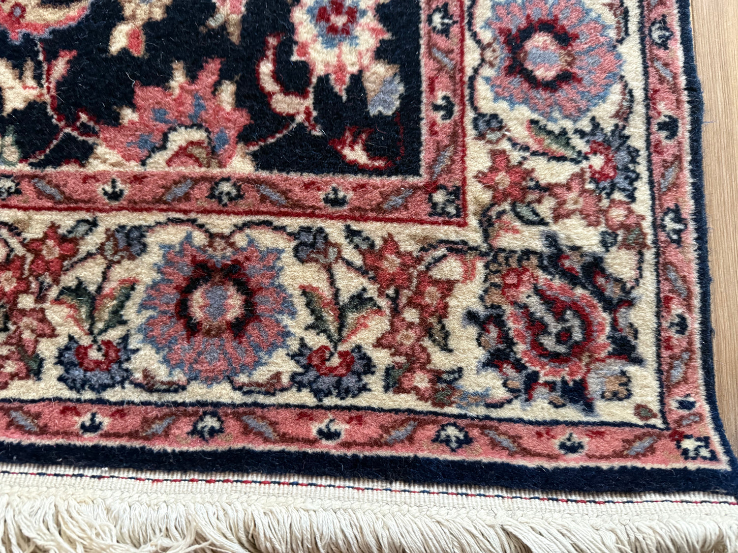 Handgeknoopte vintage loper – ca. 360 × 90 cm