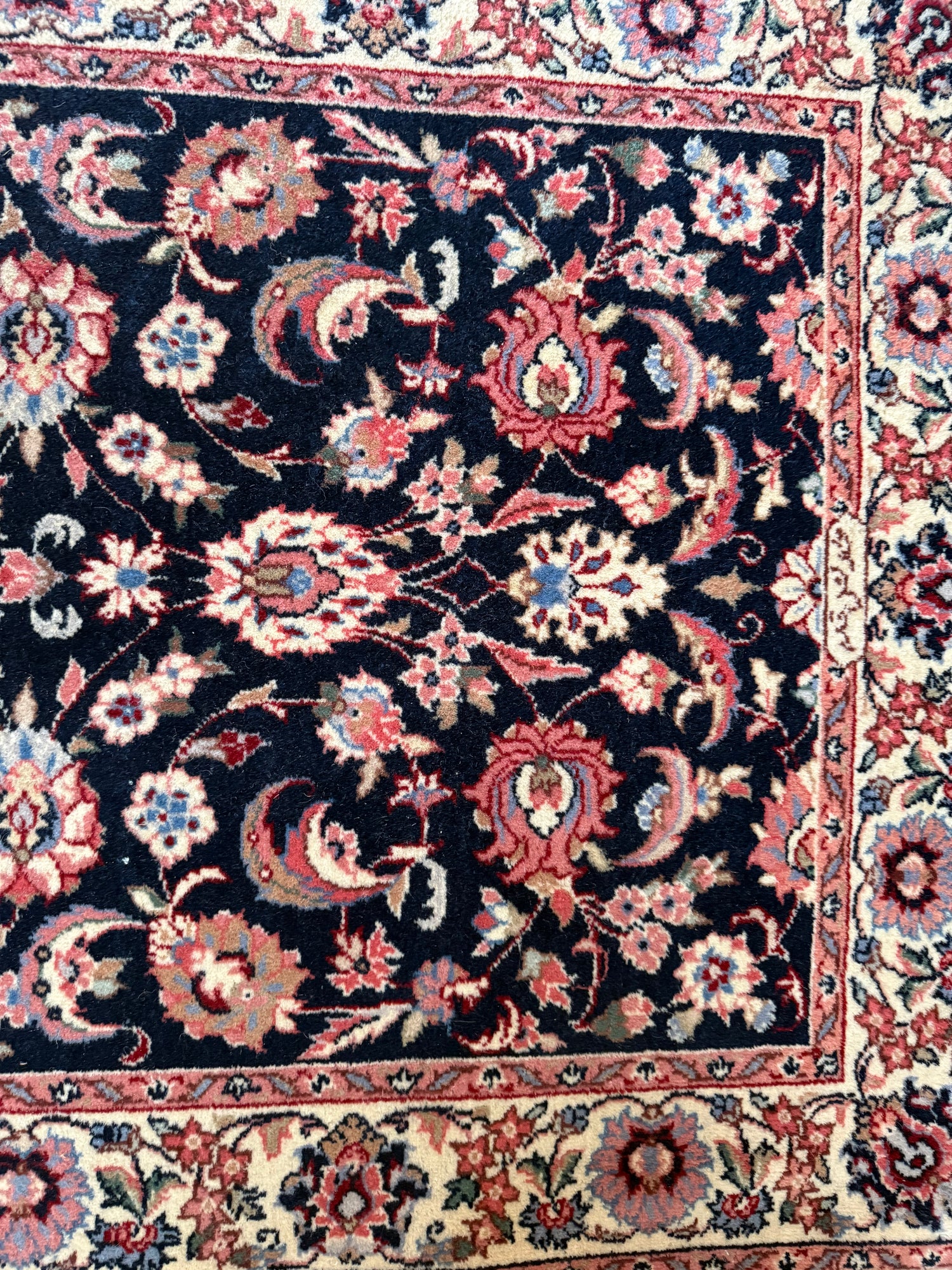 Handgeknoopte vintage loper – ca. 360 × 90 cm