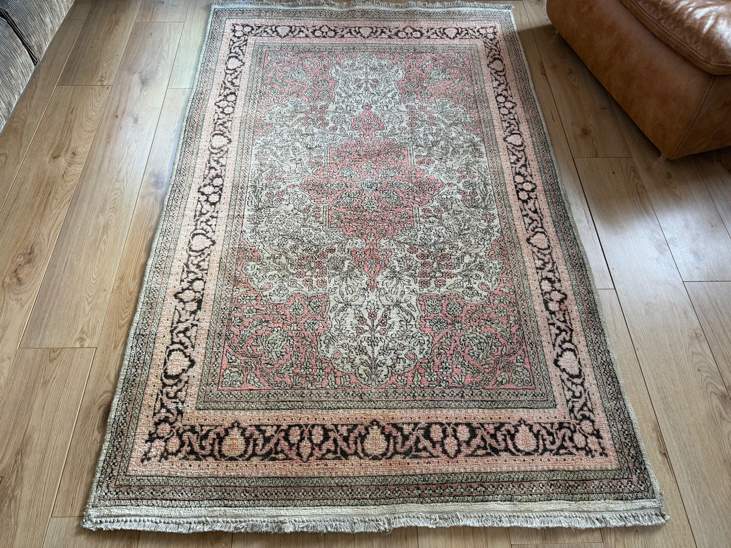 Handgeknoopt vintage tapijt – ca. 191 × 122 cm