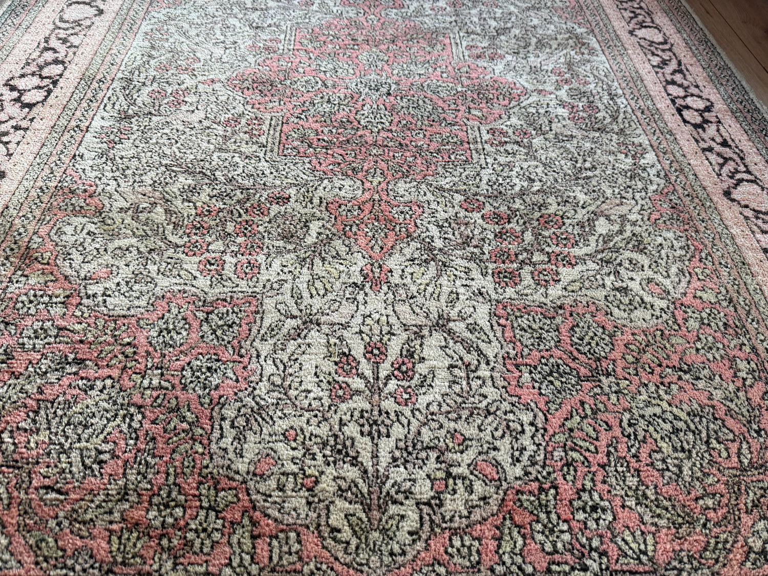 Handgeknoopt vintage tapijt – ca. 191 × 122 cm