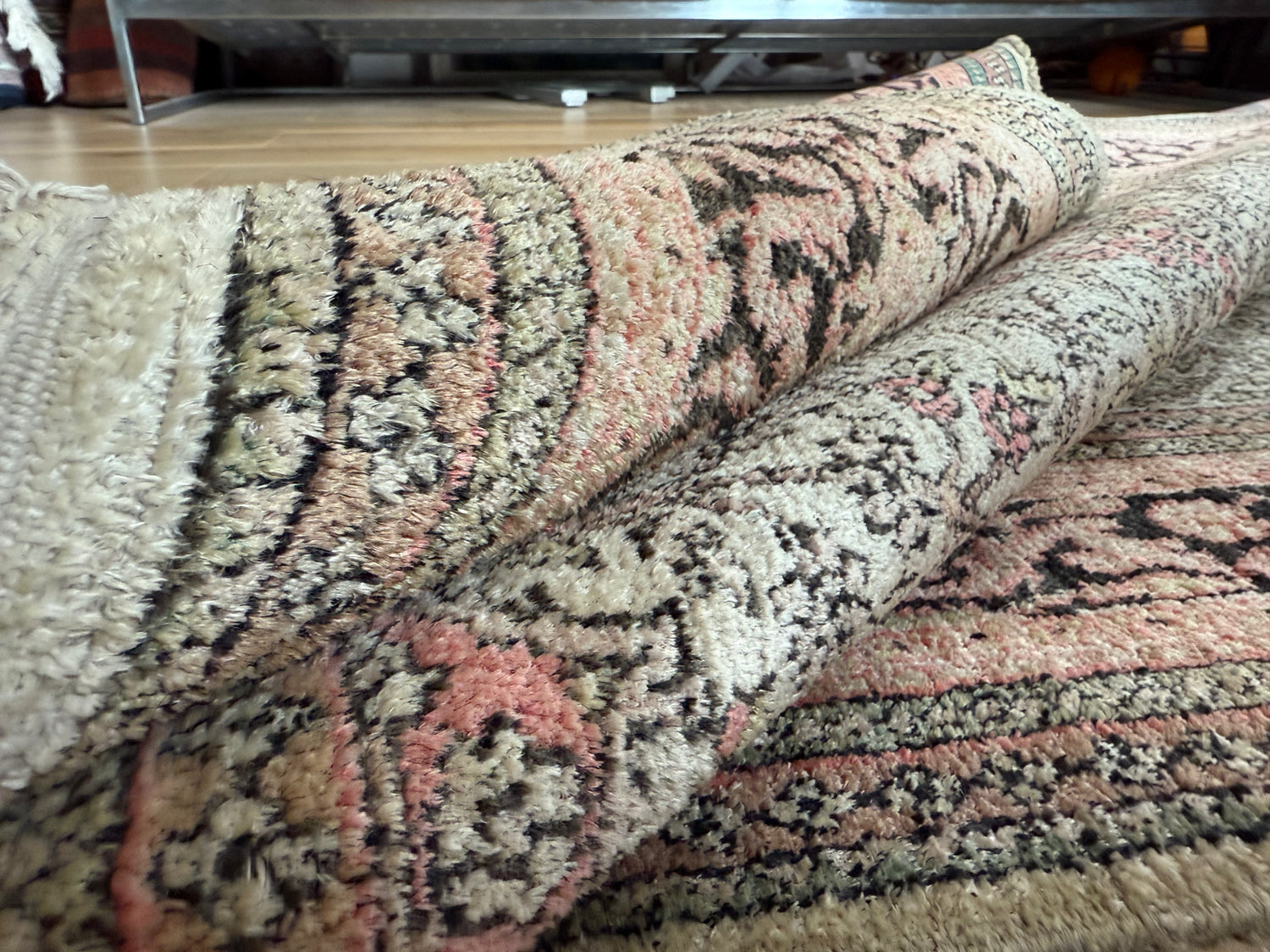 Handgeknoopt vintage tapijt – ca. 191 × 122 cm