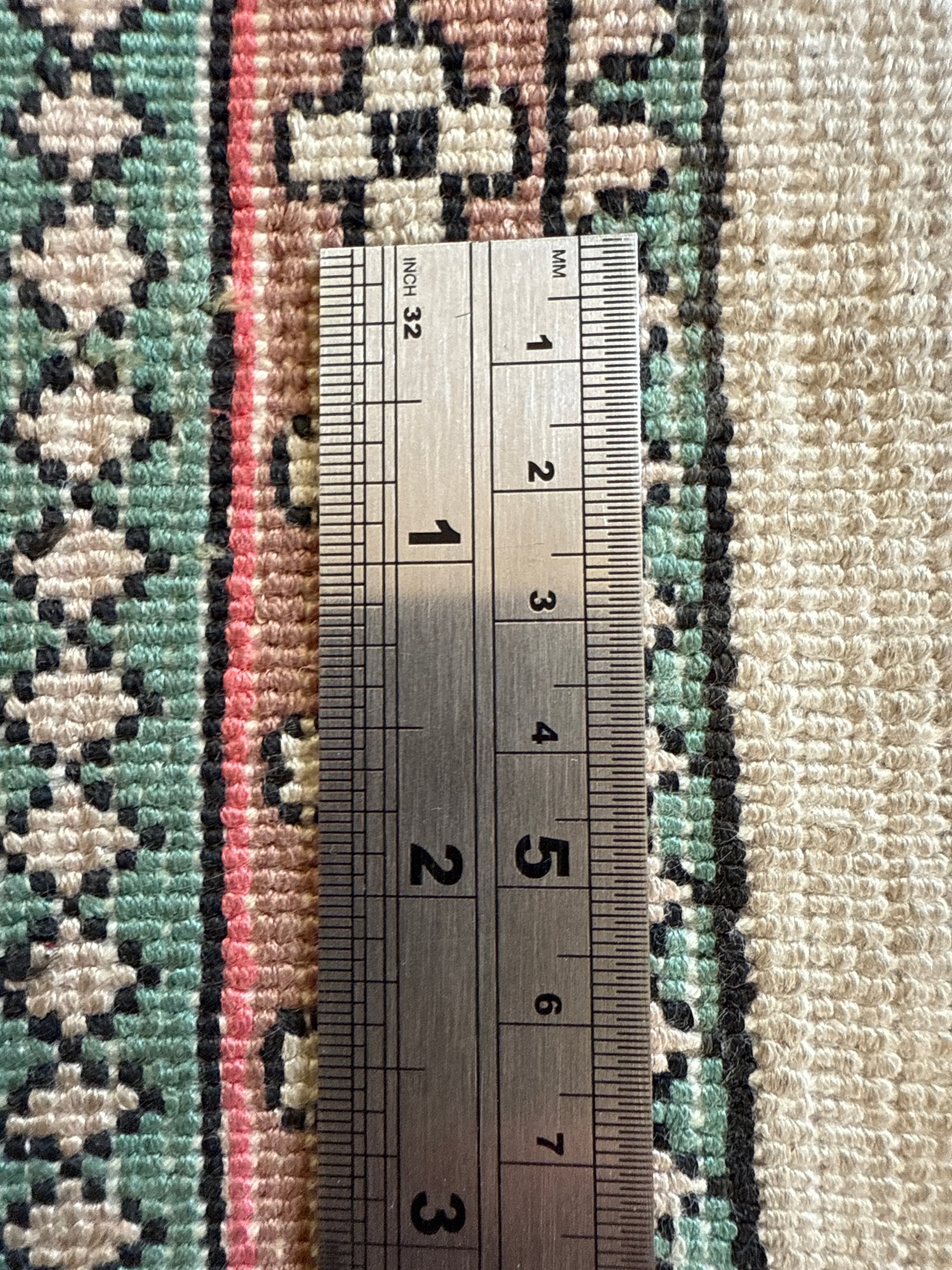 Handgeknoopt vintage tapijt – ca. 191 × 122 cm