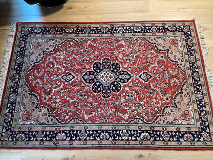 Ongebruikt vintage handgeknoopt Oosters tapijt 237-150