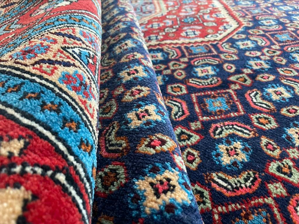 Groot ongebruikt Vintage handgeknoopt tapijt Oosterse Bidjar stijl 𝟑𝟎𝟎- 𝟏𝟖𝟕 𝐜𝐦
