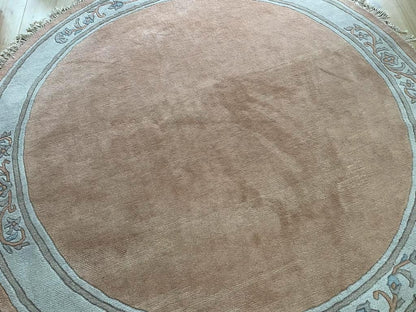 Rond handgeknoopt Nepalees tapijt diameter 242 cm