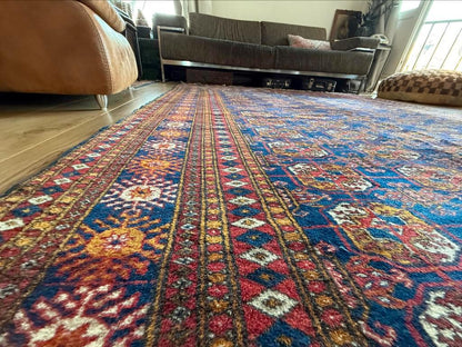 Vintage handgeknoopt Bochara tapijt 185 x272 cm – jaren &