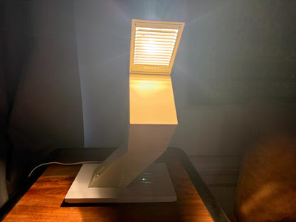 Postmodern zigzag table lamp – sculptural old-fashioned design – Belgian 1980s – Massive