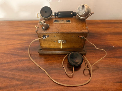 Antique French military wall telephone (circa 1911-1920) – government issue, Saint-Étienne