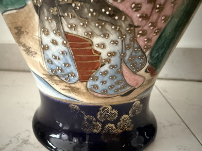Vintage vases in Japanese Satsuma style