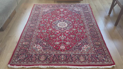 Hand-knotted vintage carpet – 202 × 152 cm