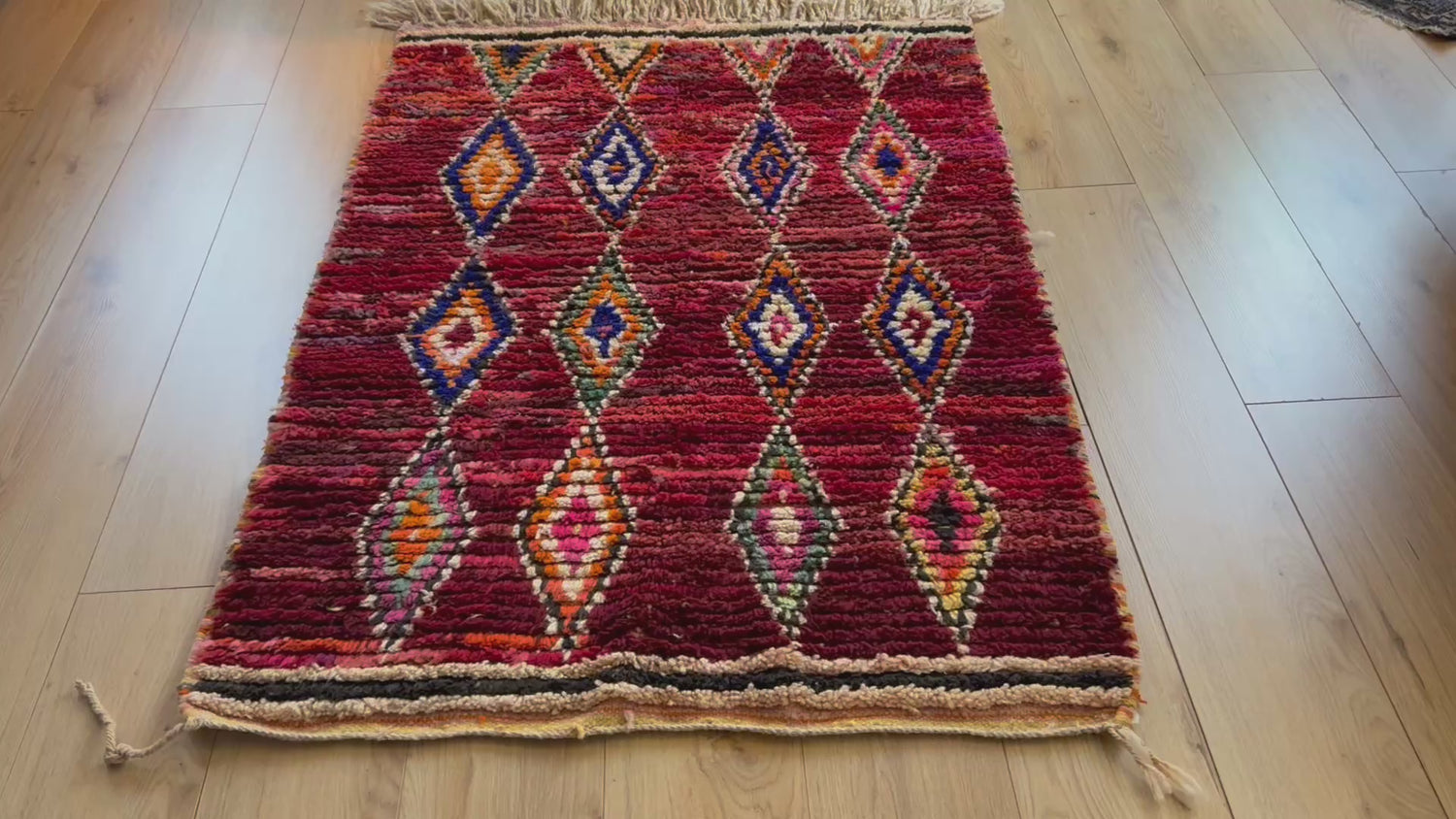 Warm vintage Berber tapijt – 154 × 102 cm