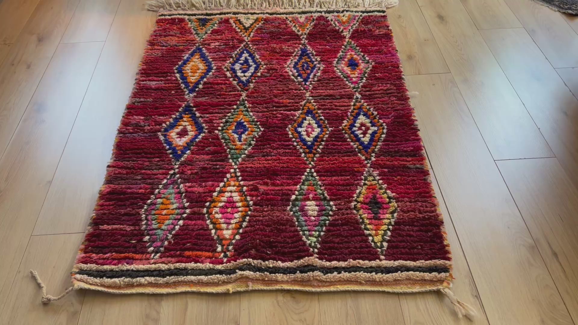 Warm vintage Berber tapijt – 154 × 102 cm