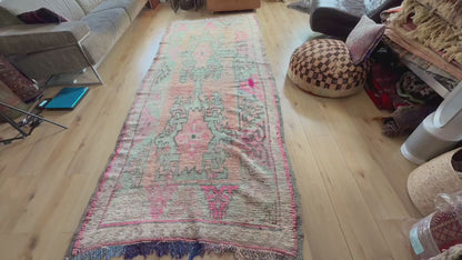 Vintage Marokkaans Berber tapijt (ca. 1950–1970) – 355 × 137 cm