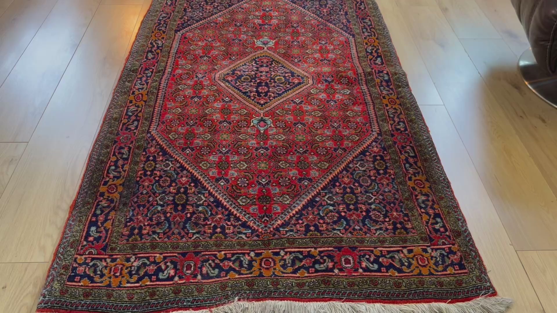 Vintage klassiek handgeknoopt tapijt – ca. 192 × 106 cm