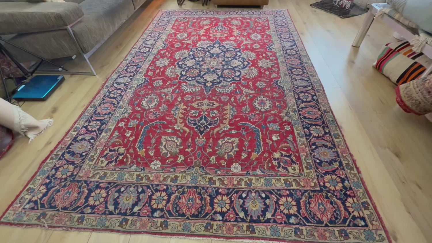 Handgeknoopt vintage tapijt – ca. 303 × 193 cm