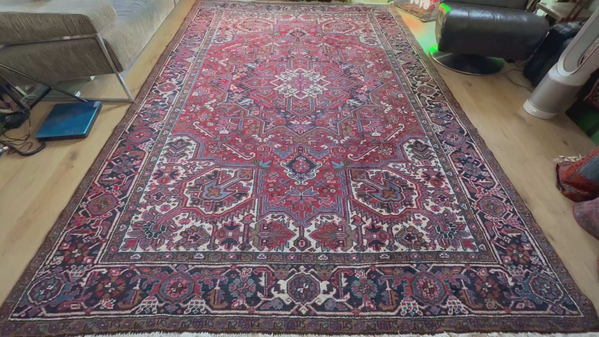 Heriz-stijl vintage tapijt – 320 × 223 cm