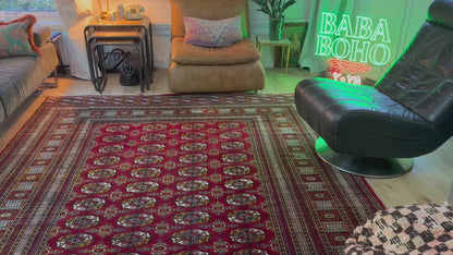 Handgeknoopt Bokhara tapijt – ca. 320 × 223 cm