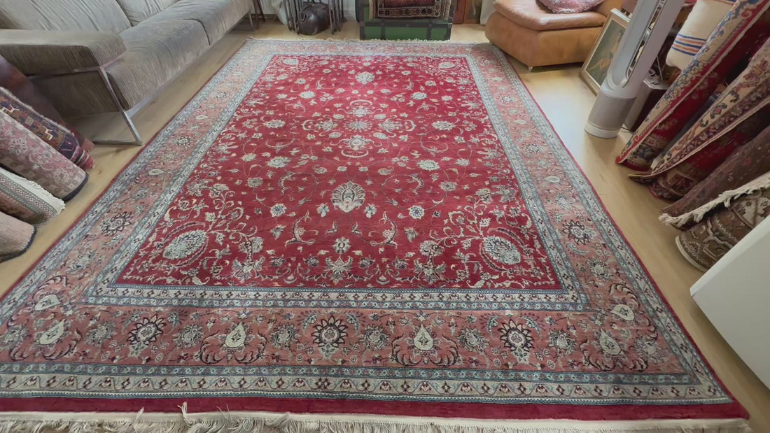 Handgeknoopt vintage tapijt – ca. 345 × 246 cm